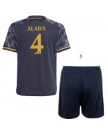 Real Madrid David Alaba #4 Vieraspaita Lasten 2023-24 Lyhythihainen (+ shortsit)